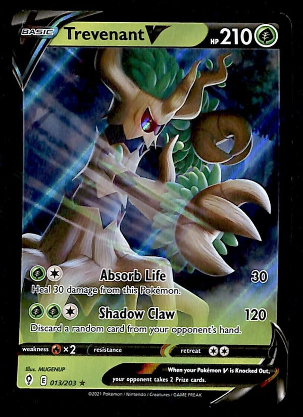 Trevenant V Ultra Rare Evolving Skies 013/203, NM Pokemon Card Trevenant V Ultra Rare Evolving Skies 013/203, NM Pokemon Card
