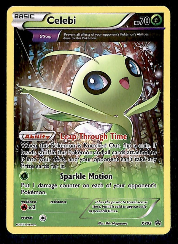 Celebi Full Art Black Star Promo XY93, VG Pokemon Card