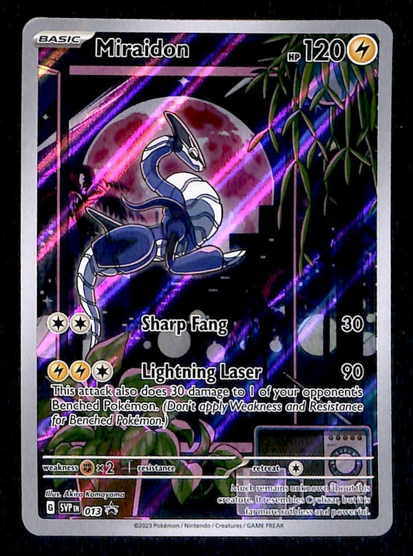 Miraidon Illustration Rare Promo SVP 013, NM Pokemon Card