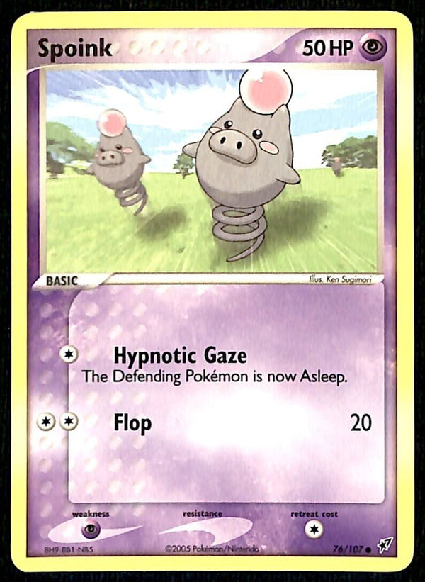 Spoink EX Deoxy NM, 76/107 Pokemon Card