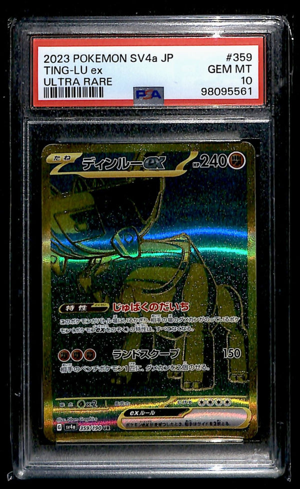 Ting-Lu ex UR Japanese Shiny Treasure 359/190, PSA 10 Pokemon Card