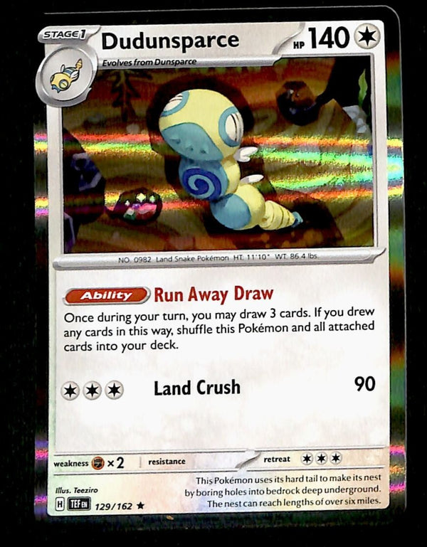 Dudunsparce Holo Temporal Forces 129/162, NM Pokemon Card