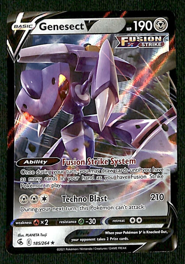 Genesect V Fusion Strikes 185/264, NM Pokemon Card