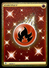 Fire Energy Secret RarGold Card Fusion Strikes 284/264, NM Pokemon Card