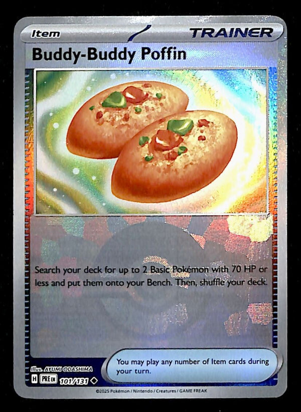Buddy-Buddy Poffin Pokeball Ball Prismatic Evoloutions 101/131, NM Pokemon Card