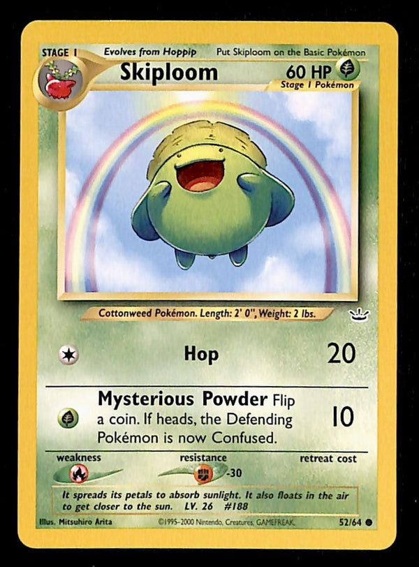 Skiploom Common Neo Revelation 52/64, NM Pokemon Card