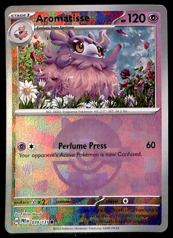 Aromatisse Pokeball Prismatic Evoloutions 039/131, NM Pokemon Card