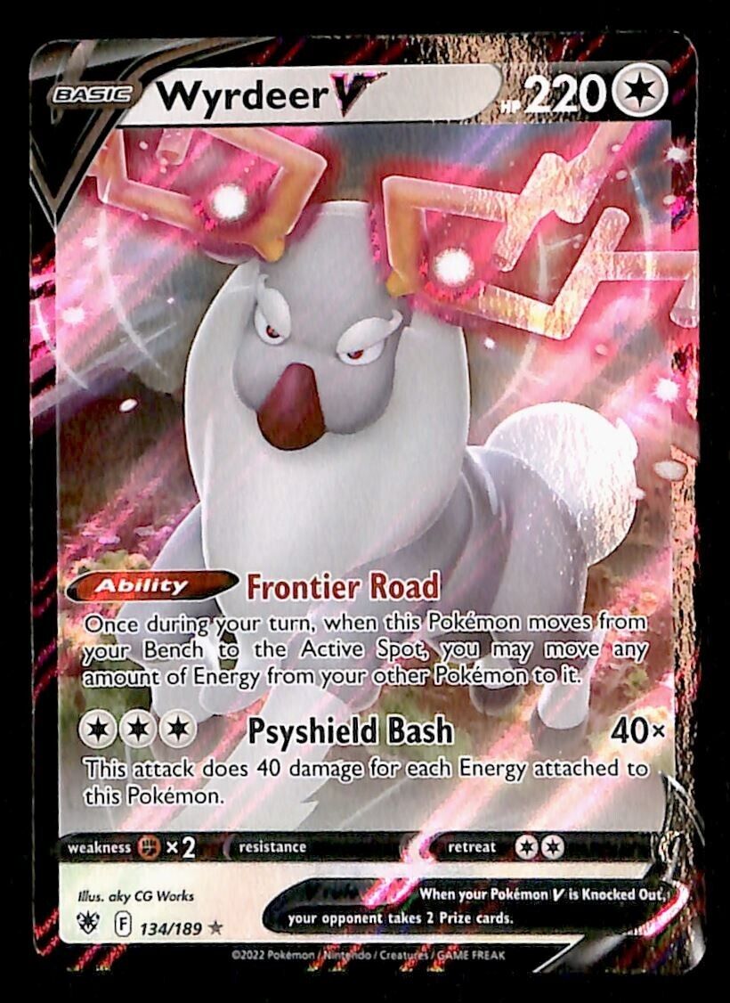 Wyrdeer V Ultra Rare Astral Radiance 134/189, NM Pokemon Card