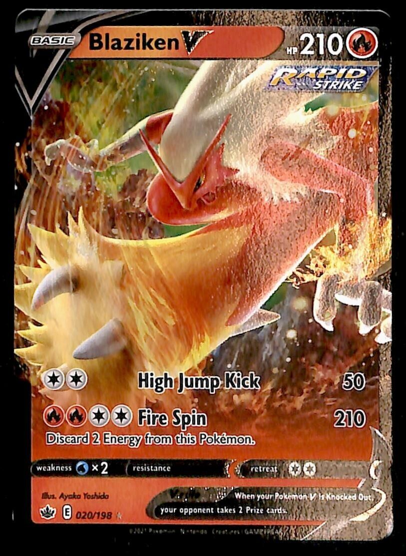 Blaziken V Ultra Rare V Chilling Reign 021/264, NM Pokemon Card