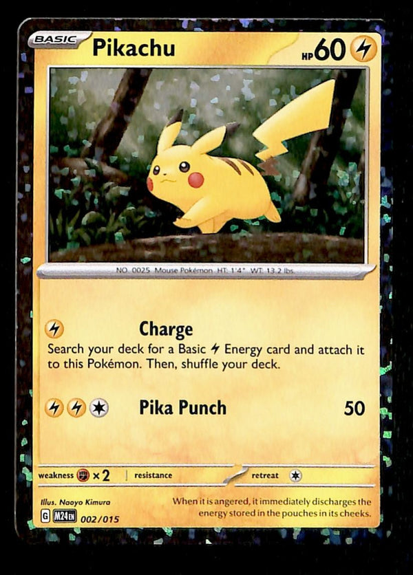 Pikachu Holo McDonalds 002/015, NM Pokemon Card