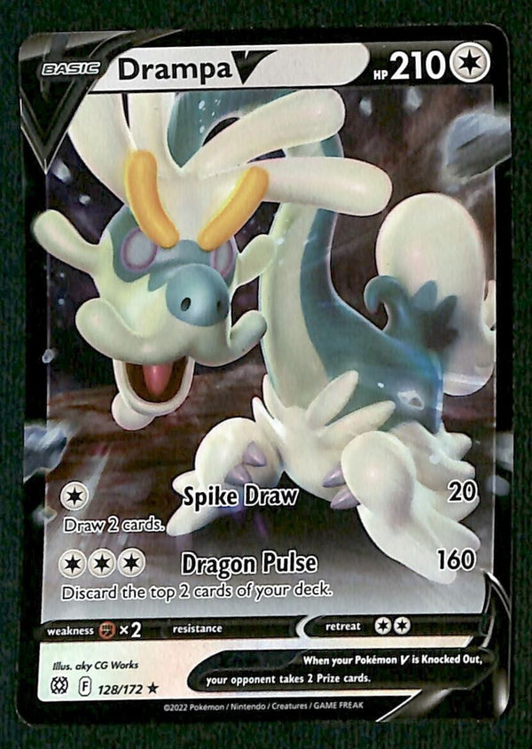 Drampa V Ultra Rare Brillint Stars 128/172, NM Pokemon Card Drampa V Ultra Rare Brillint Stars 128/172, NM Pokemon Card