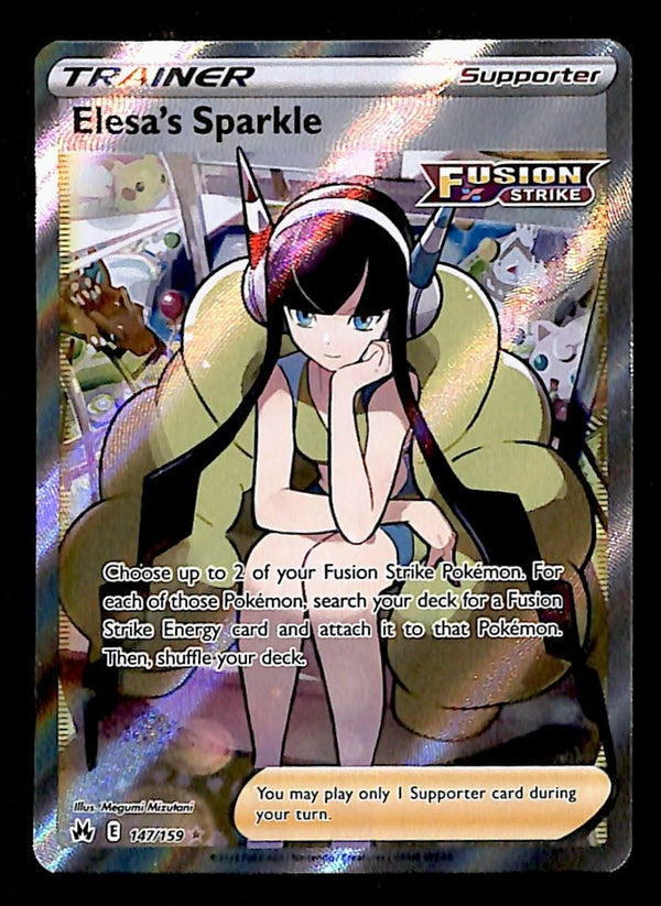 Elesa's Sparkle Crown Zenith 147/159, NM Pokemon Card
