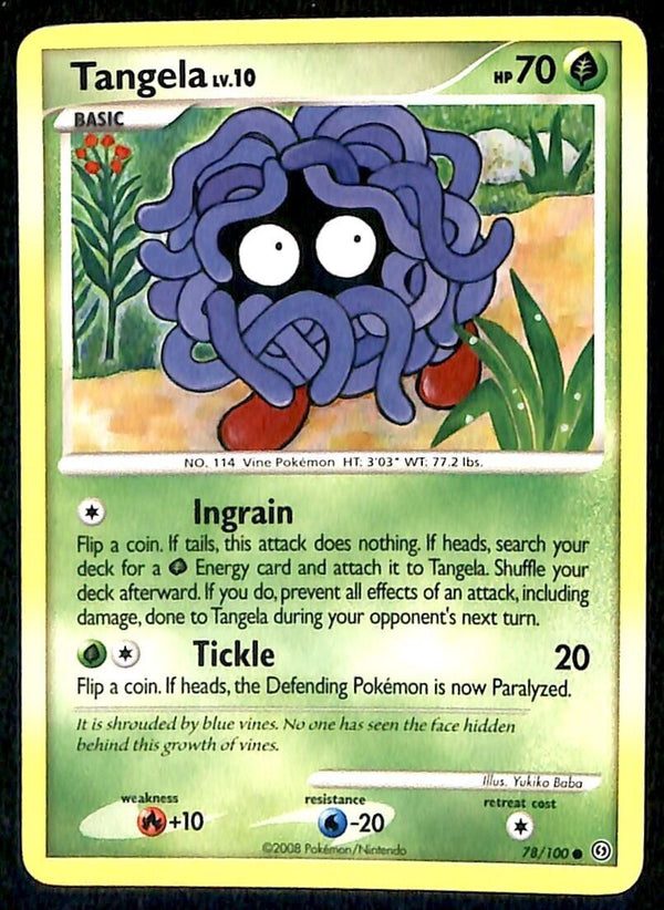 Tangela Stormfront NM, 78/100 Pokemon Card