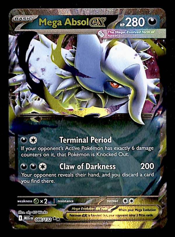 Mega Absol ex Mega Evolution MEG 086/132, NM Pokemon Card