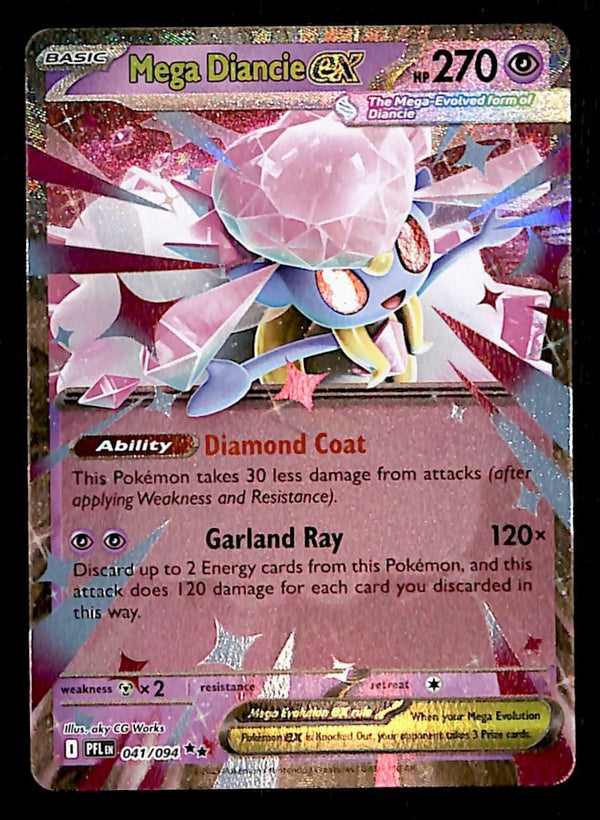 Mega Diancie ex Phantasmal Flames 041/094, NM Pokemon Card