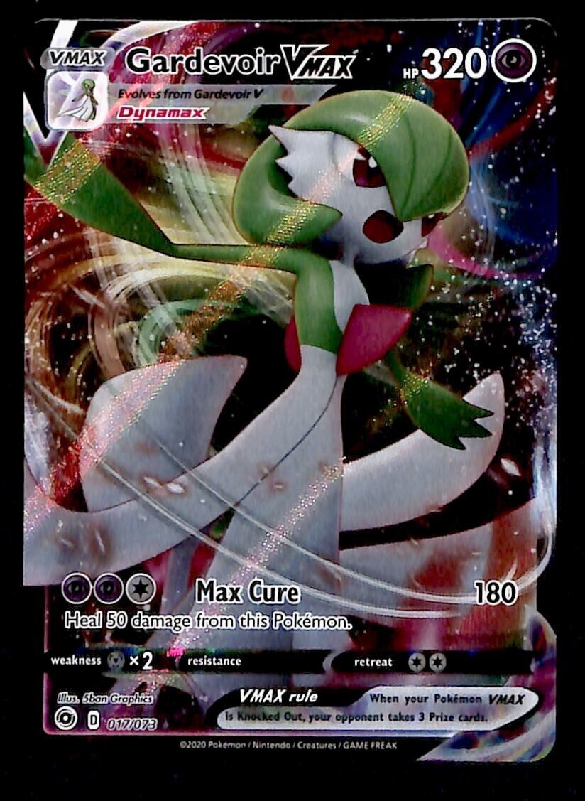 Gardevoir Vmax Full Art Ultra Rare Champions Path 017/073, NM Pokemon Card