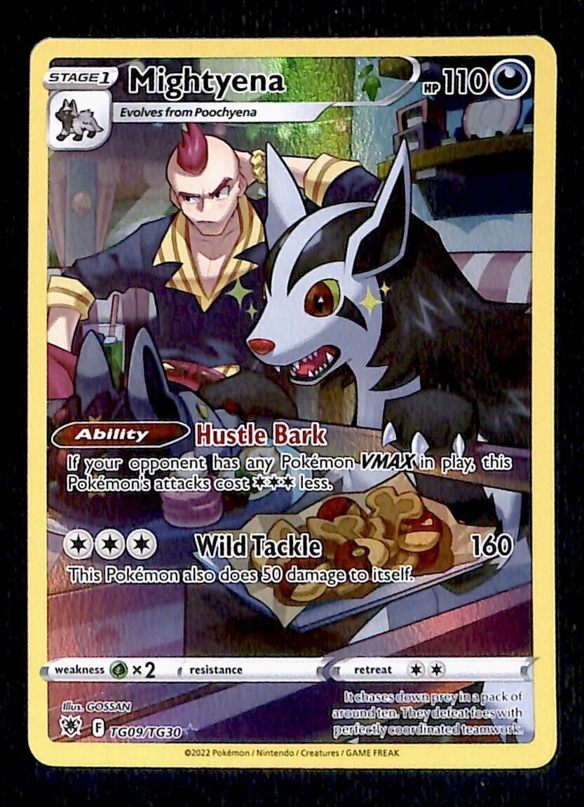 Mightyena Trainer Gallery Astral Radiance TG09/TG30, NM Pokemon Card