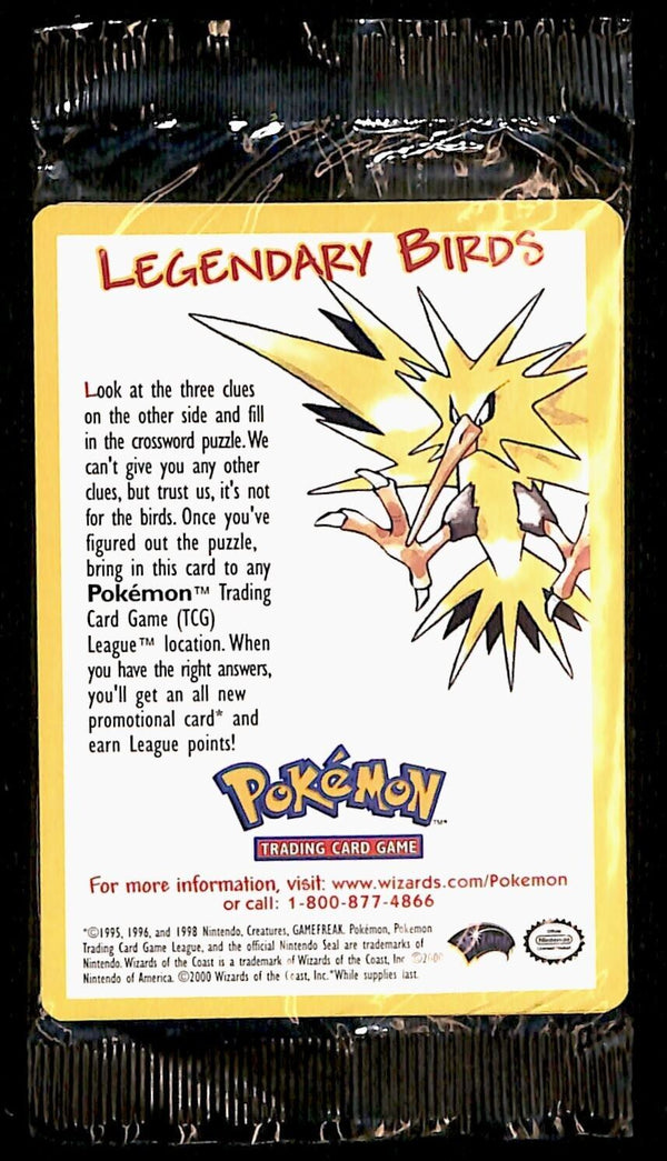 Sealed Legendary Birds Zapdos Black Star Promo 23,  Pokemon Card