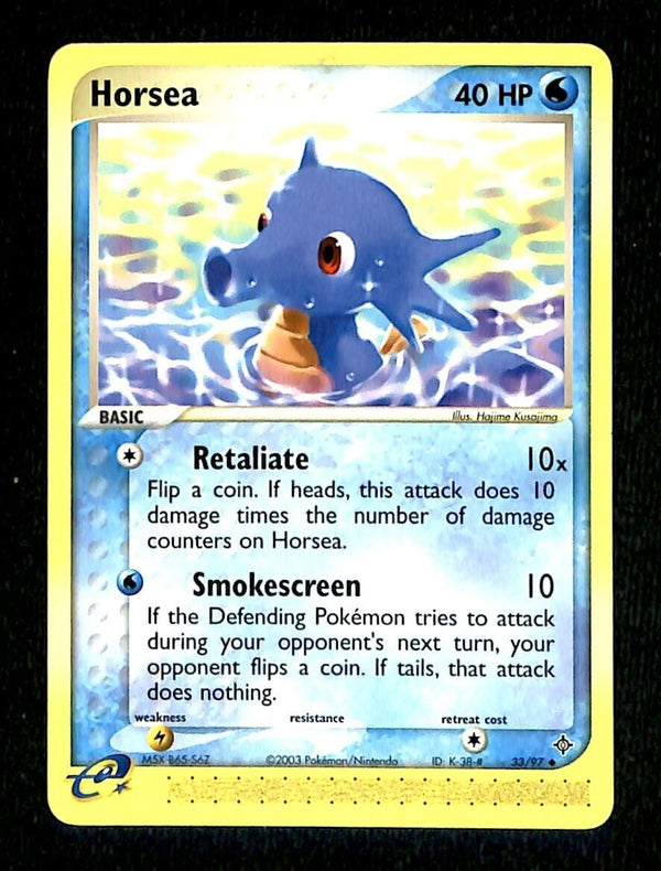 Horsea EX Dragon NM, 33/97 Pokemon Card Horsea EX Dragon NM, 33/97 Pokemon Card