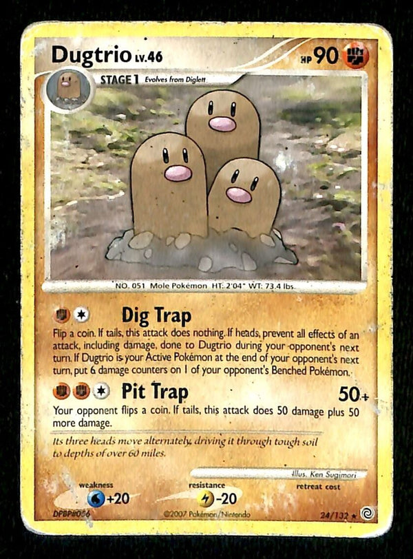 Dugtrio Secret Wonders PLAYED, 24/132 Pokemon Card