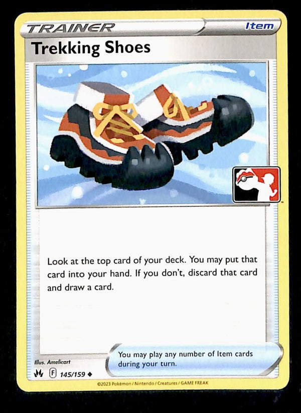 Trekking Shoes Play! Stamped Crown Zenith 145/159, NM Pokemon Card