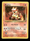 Magmar Base Set 1999 Unlimited Print LP, 36/102 Pokemon Card.
