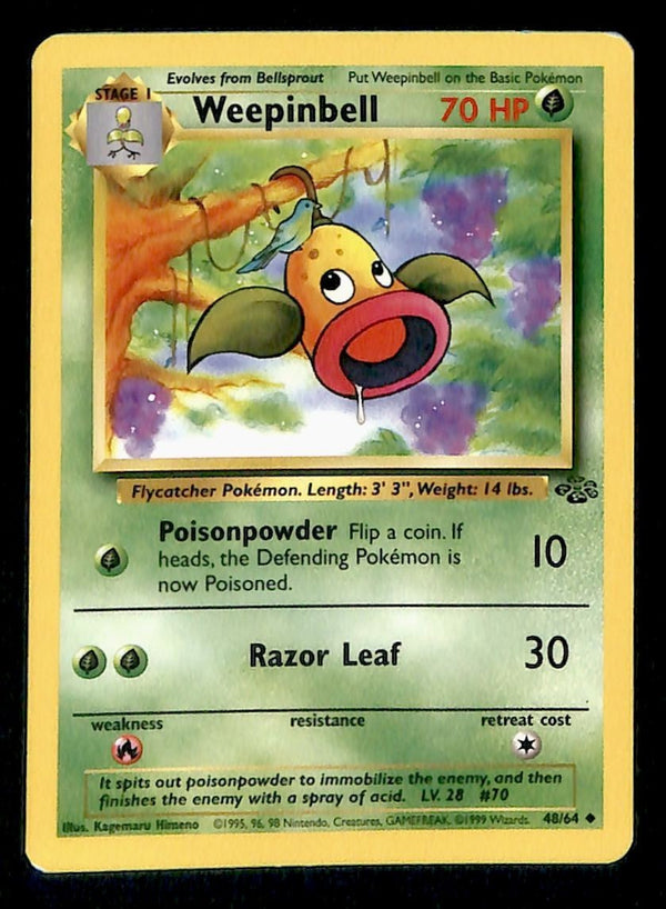 Weepingbell Jungle LP, 48/64 Pokemon Card