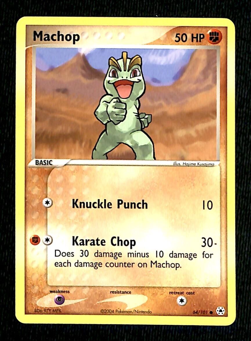 Machop Hidden Legends NM, 64/101 Pokemon Card