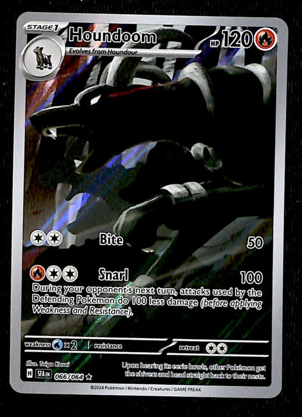 Houndoom Illustration Rare Shrouded Fable 066/064, NM Pokemon Card