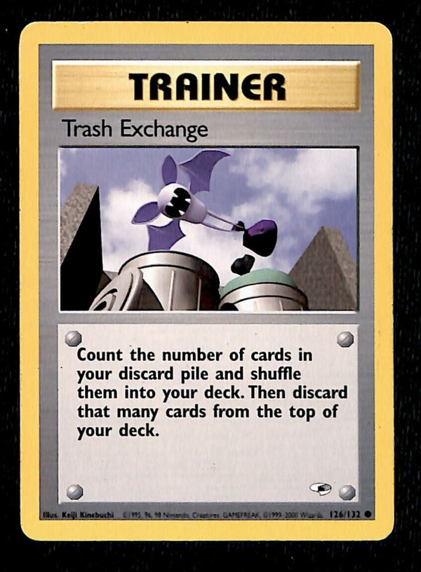 Trash Exchange Gym Heroes VG,  126/132 Pokemon Card.