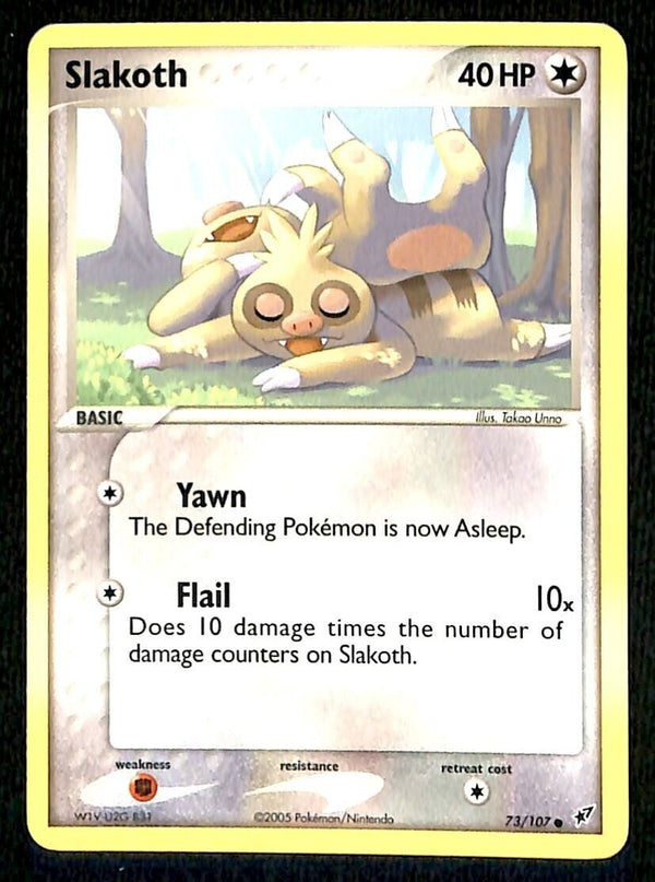 Slakoth EX Deoxy NM, 73/107 Pokemon Card Slakoth EX Deoxy NM, 73/107 Pokemon Card