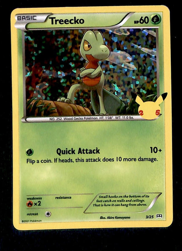 Treecko Holo McDonalds 25th Anniversary 3/25, NM Pokemon Card