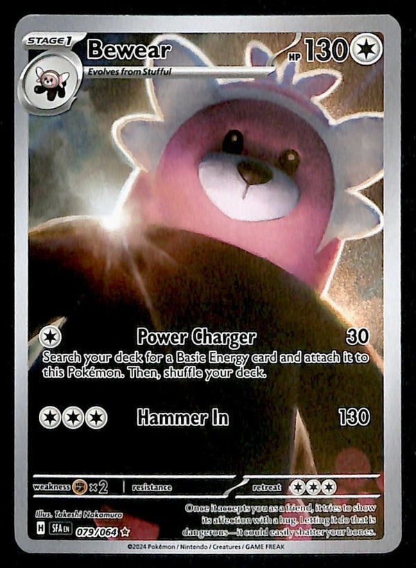 Bewear Illustration Rare Shrouded Fable 079/064, NM Pokemon Card Bewear Illustration Rare Shrouded Fable 079/064, NM Pokemon Card