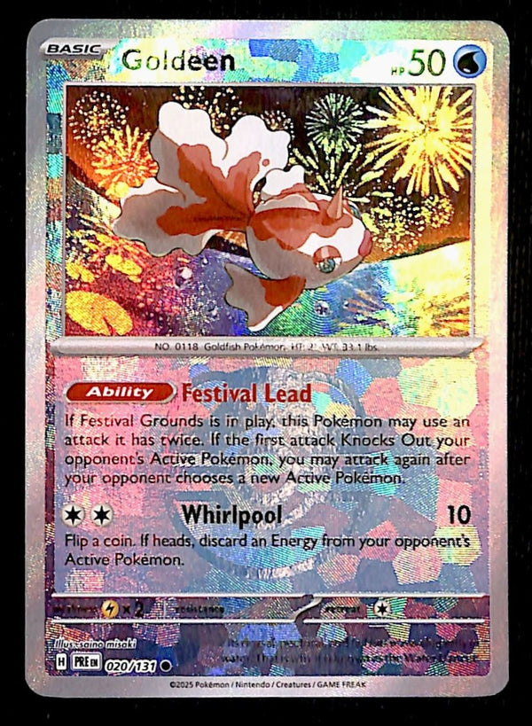 Goldeen Master Ball Prismatic Evolutions 020/131, NM Pokemon Card