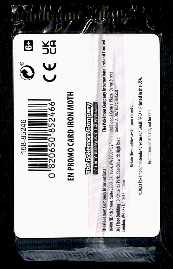Iron Moth Sealed Game Stop Stamped Paradox Rift 028/182,NM Pokemon Card