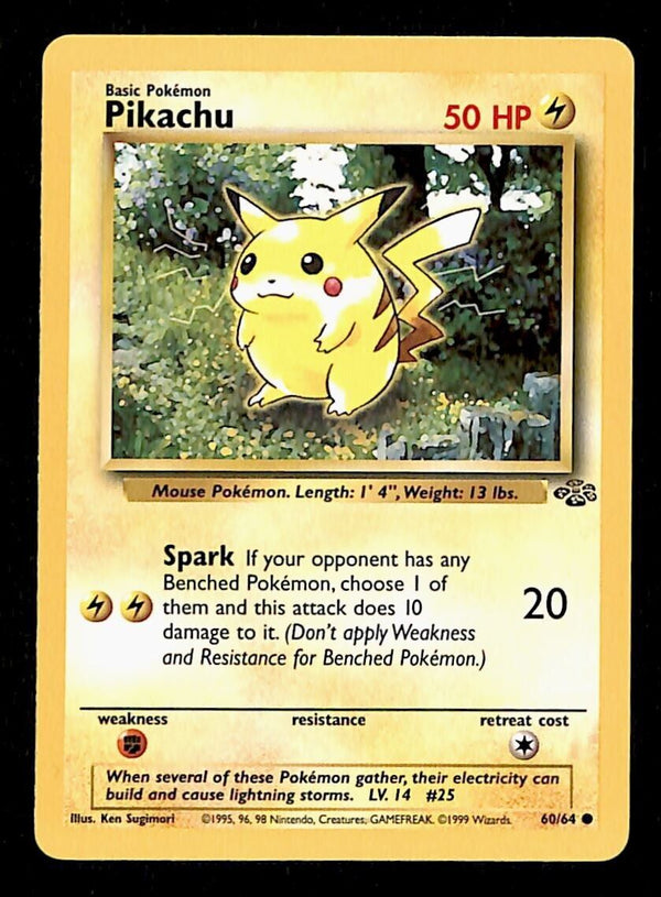 Pikachu Jungle NM, 60/64 Pokemon Card