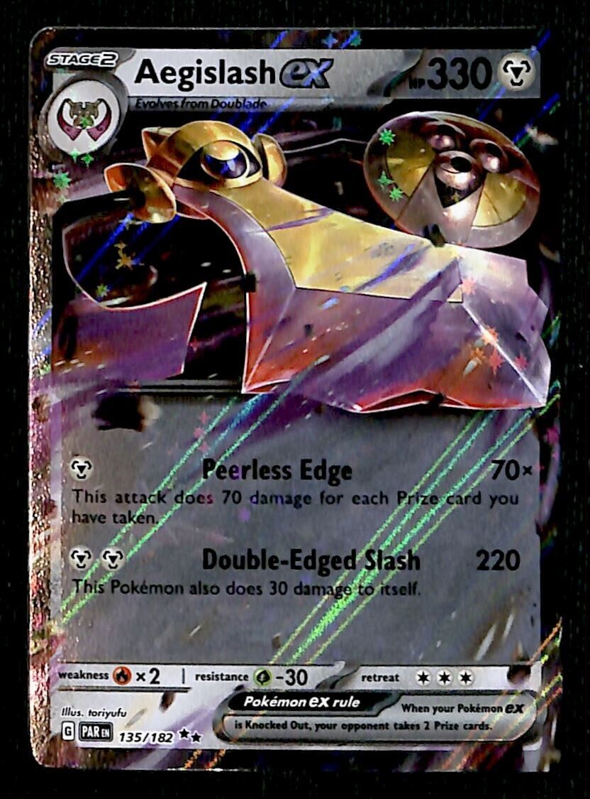 Aegislash ex Half Art Paradox Rift 135/182, NM Pokemon Card