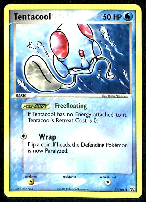 Tentacool Hidden Legends NM, 77/101 Pokemon Card Tentacool Hidden Legends NM, 77/101 Pokemon Card