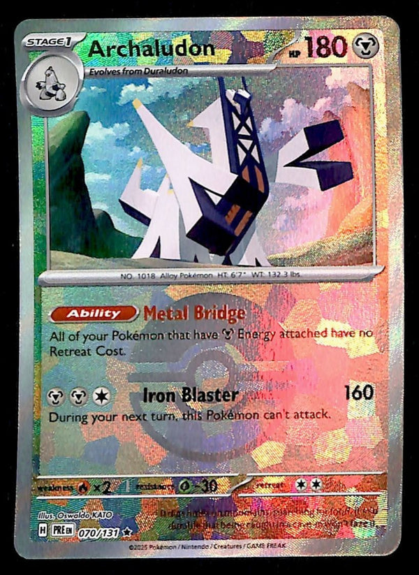 Archaludon Pokeball Prismatic Evoloutions 070/131, NM Pokemon Card
