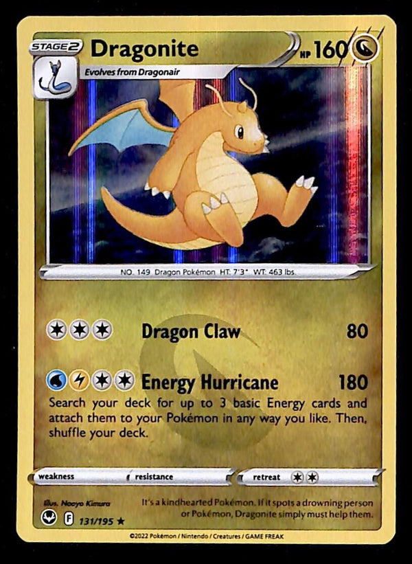 Dragonite Holo Silver Tempest 131/195, NM Pokemon Card Dragonite Holo Silver Tempest 131/195, NM Pokemon Card