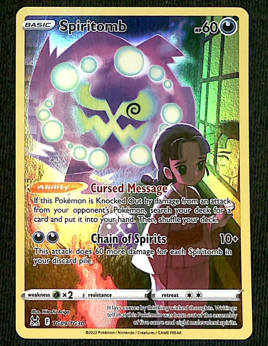 Spiritomb Trainer Gallery Lost Origin TG09/TG30, NM Pokemon Card