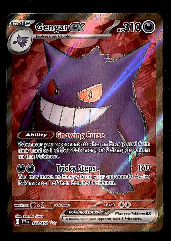 Gengar ex Full Art Temporal Forces 193/162, NM Pokemon Card
