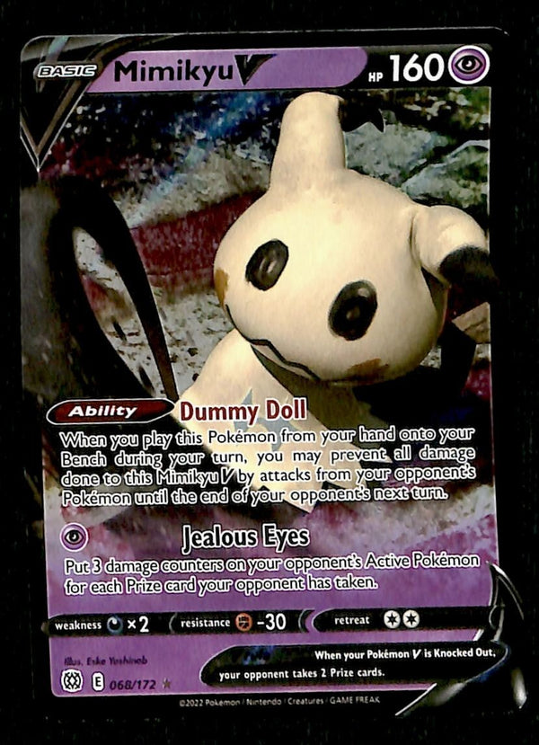 Mimikyu V Brilliant Stars 068/172, NM Pokemon Card