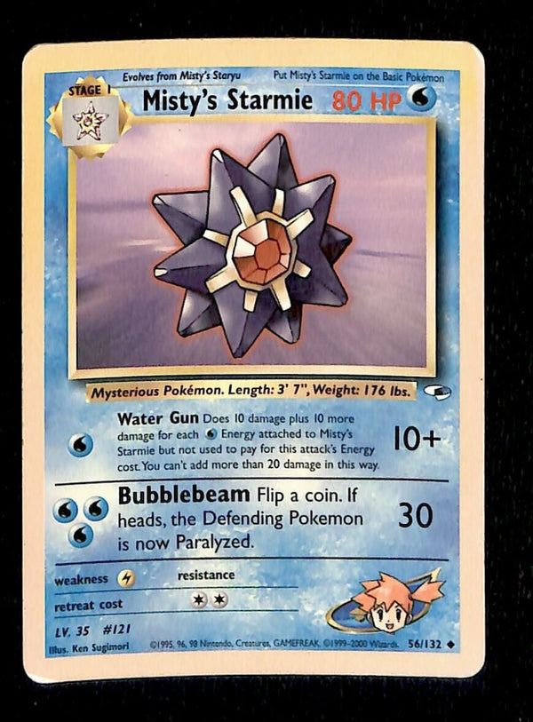 Misty's Starmie Gym Heroes VG, 56/132 Pokemon Card.