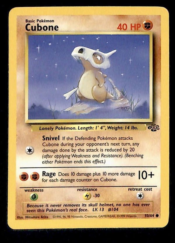 Cubone Jungle NM, 50/64 Pokemon Card