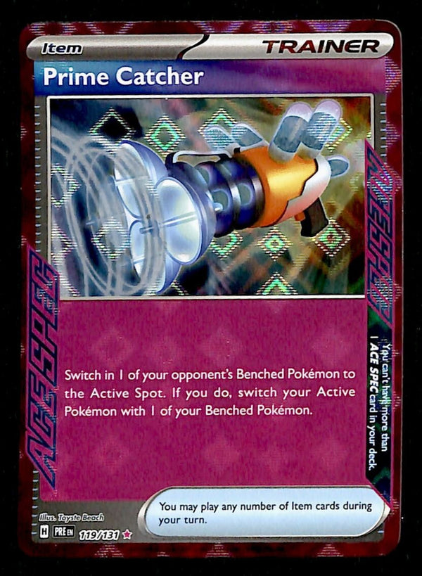 Prime Catcher Ace Spec Prismatic Evoloutions 119/131, NM Pokemon Card