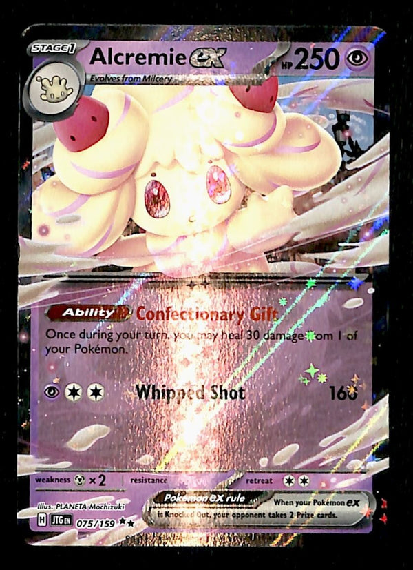 Alcremie ex Ultra Rare Journey Together 075/159, NM Pokemon Card Alcremie ex Ultra Rare Journey Together 075/159, NM Pokemon Card