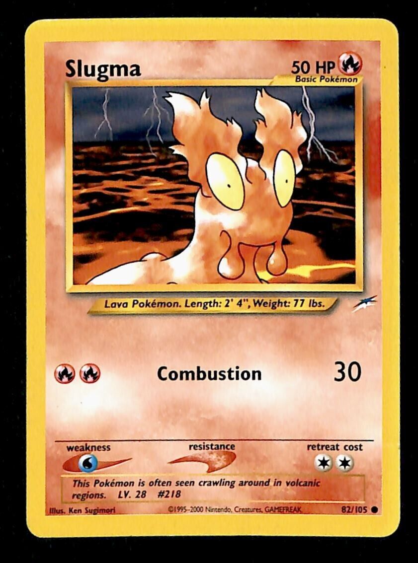 Slugma Neo Destiny VG,  82/105 Pokemon Card