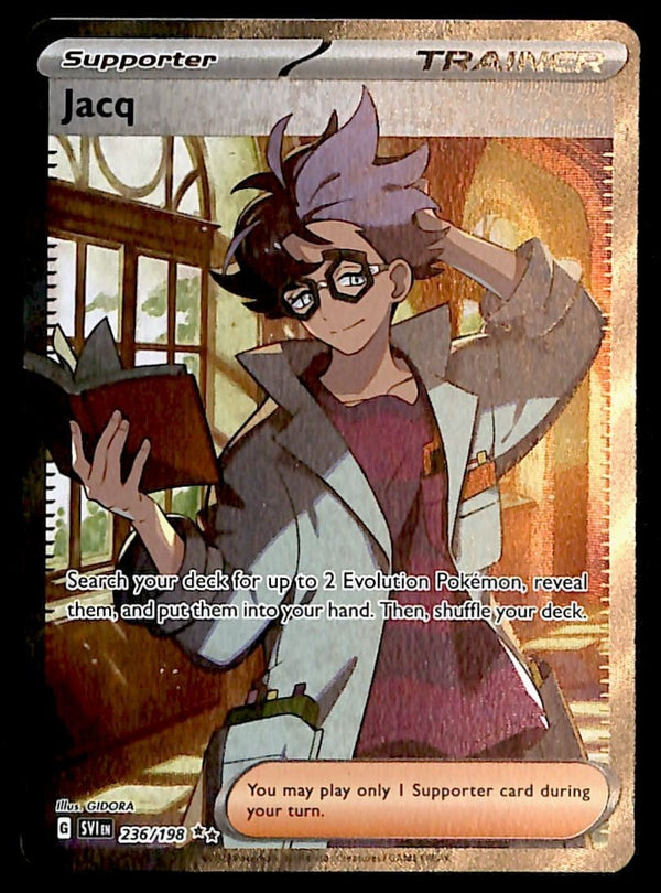 Jacq Full Art Scarlet & Violet Bae 236/198, NM Pokemon Card