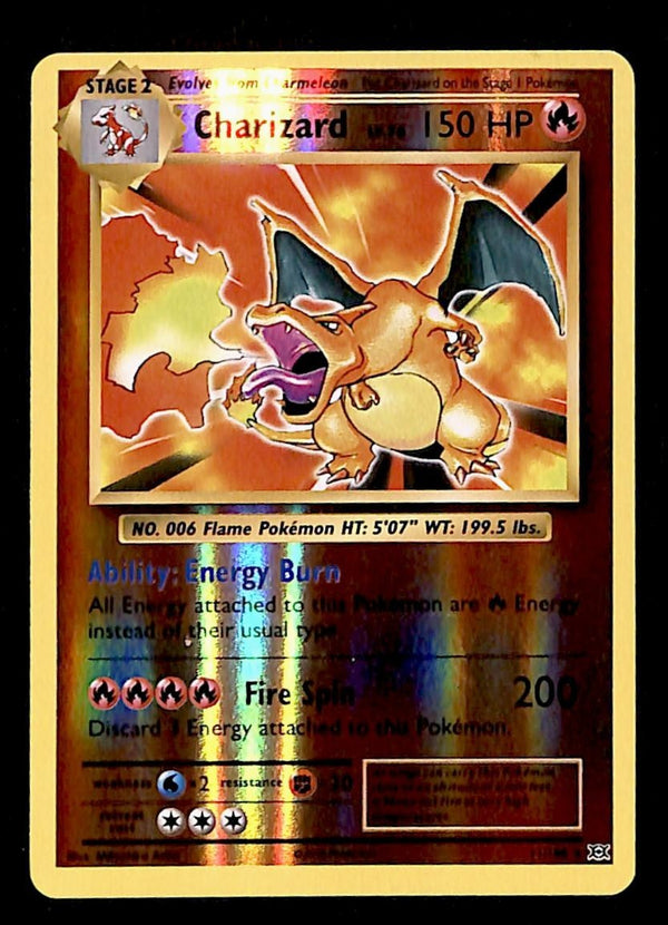 Charizard Reverse Holo Evolutions 11/108, EX Pokemon Card